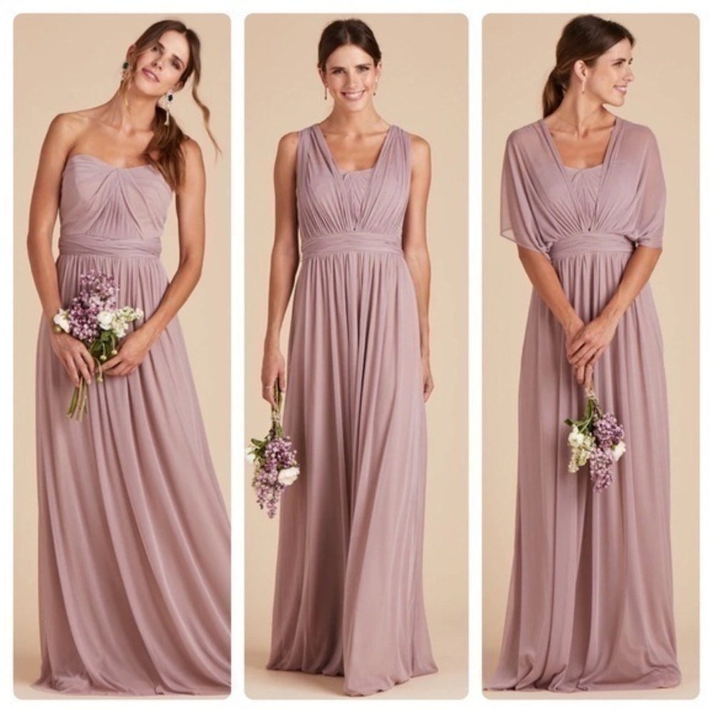 NWT Birdy Grey Chicky Convertible Mauve Maxi Dress LL13